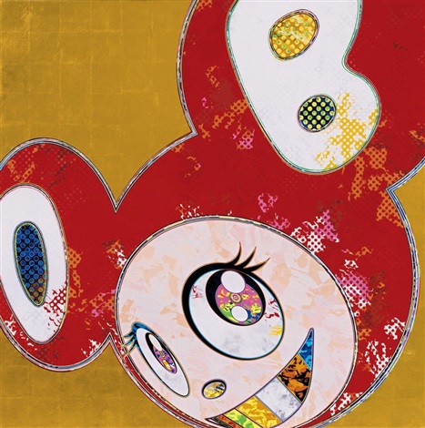 Murakami Takashi And Then Red Takashi Murakami - And then,  (pink)
