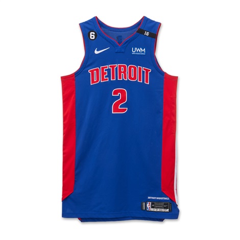 Cade Cunningham Detroit Pistons 2022-2023 Game Worn Icon Edition Jersey