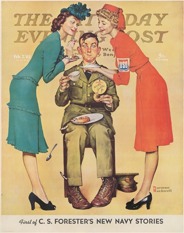 Saturday Evening Post 1942年ノーマンロックウェル The Saturday Evening Post Feb. 7, 1942. by Norman Rockwell on artnet