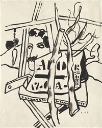 FERNAND LEGER、LA TABLE DANS LE JARDIN