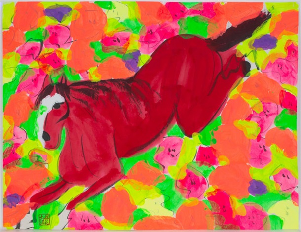 UNTITLED RED HORSE by Walasse Ting on artnet