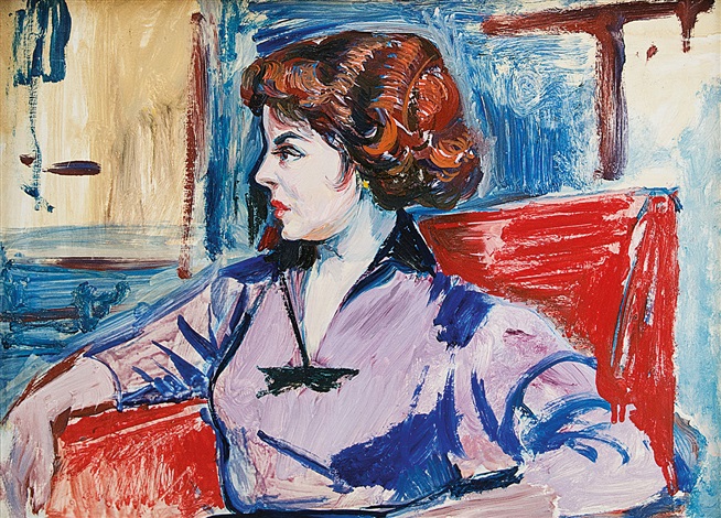 Profilo di donna by Aligi Sassu on