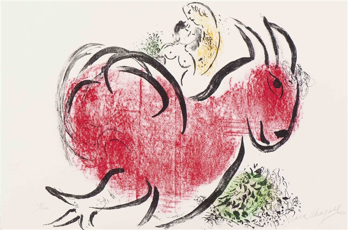 Le Coq Rouge by Marc Chagall on artnet