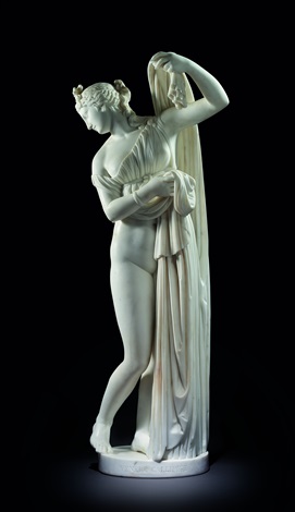 AN ITALIAN MARBLE FIGURE OF THE CALLIPYGIAN VENUS