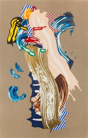Blonde from the Brushstroke Figure Series by Roy Lichtenstein on artnet