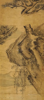 真作/南宗寺荊林/一行書/甜瓜生得苦胡廬/掛軸☆宝船☆AG-547 真作/南宗寺荊林/一行書/甜瓜生得苦胡廬/掛軸☆