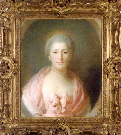 Portrait de Madame Boyer Fonfrède portant un collier avec un noeud sur