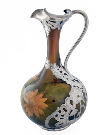 Rookwood Pottery By William P. McDonald Silver Overlay Ewer by