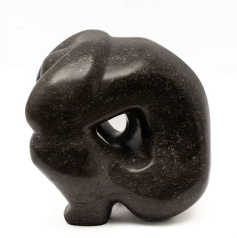 Crouching figure by Nel van Lith on