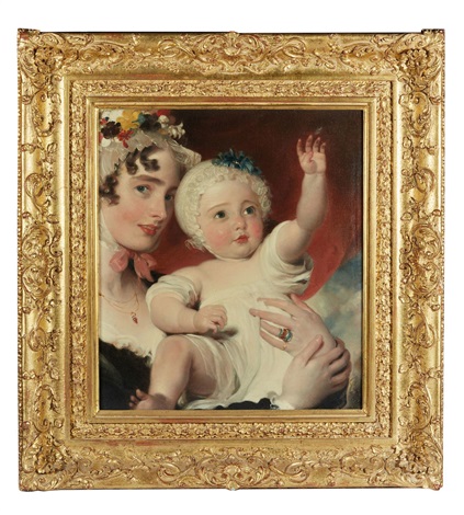 Portrait de Priscilla Anne Fane, comtesse de Westmorland, avec son fils