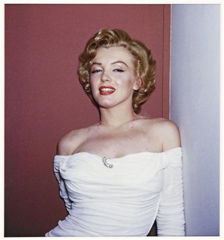 Marilyn Monroe with white cocktail dress by Harold Lloyd on artnet