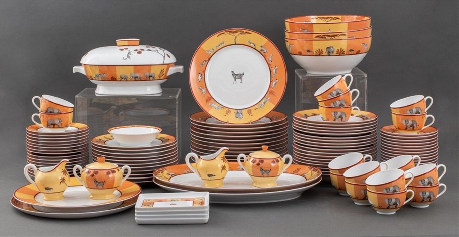 Hermes Porcelain Africa Dinner Service by Hermès (Co.) on artnet