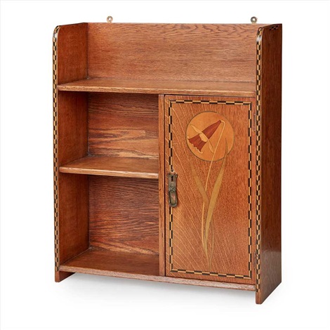 Arts and crafts clearance oak bookcase