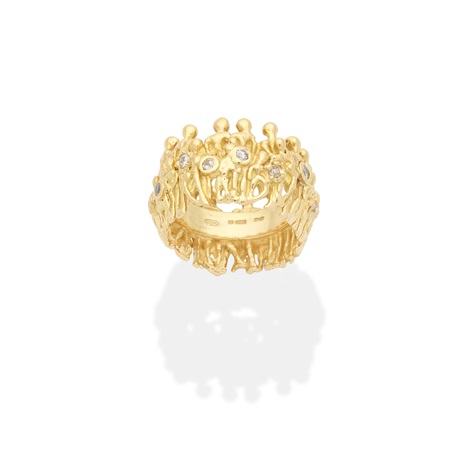 STUART DEVLIN DIAMOND-SET PEOPLE RING, 1981 by Stuart Devlin on artnet