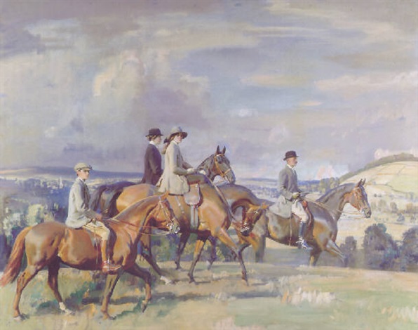 Lord and Lady Mildmay of Flete, with their children, Helen and Anthony