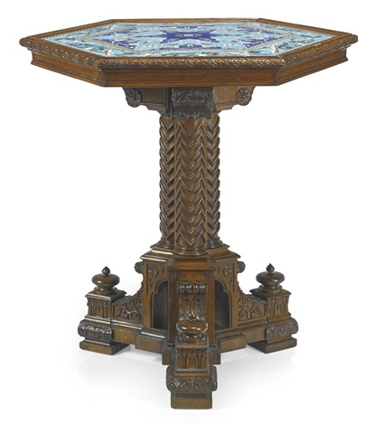 BYZANTINE CENTER TABLE by Auguste-Hippolyte Sauvrezy and Théodore Deck on  artnet