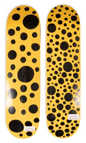 草間彌生滑板二件黃色Yayoi Kusama, deck by Yayoi Kusama on artnet