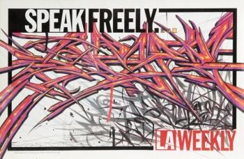 7th Letter LA Weekly Newspaper Street Box Inserts including Retna 7th Letter LA Weekly Newspaper Street Box Inserts including Retna