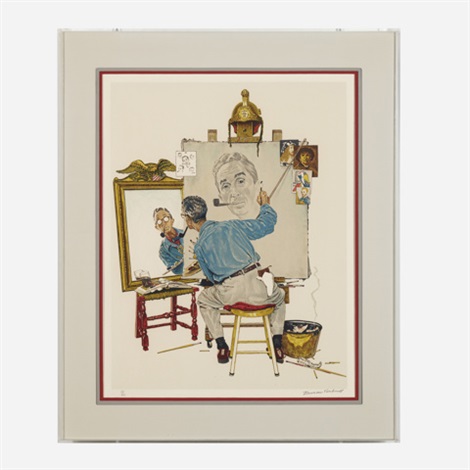 Norman RockwellフィギュアTRIPLE SELF PORTRAIT Norman RockwellフィギュアTRIPLE SELF PORTRAIT 1999 Triple