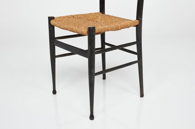 Set of six ladderback dining chairs by Otto Gerdau on artnet