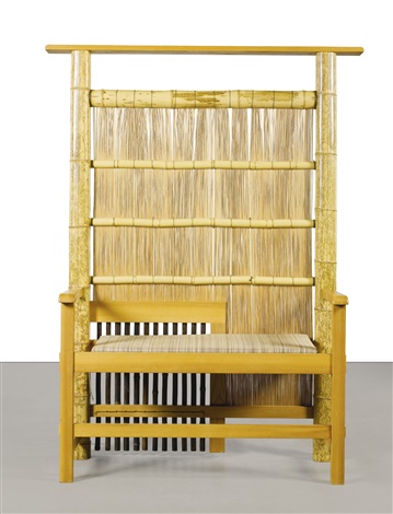 The crocodile king bamboo throne from Alcestis by Robert Wilson on