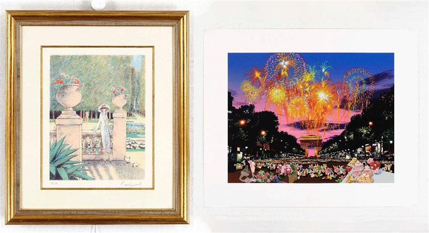 Autumn Afternoon Fireworks over the Champs Elysees by Hiro
