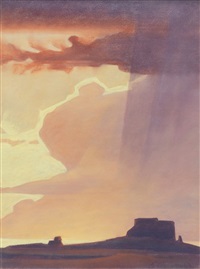 ED MELL エド・メル【デザート・レイン】■リトグラフ ◇ED MELL エド・メル【デザート・レイン】□リトグラフ