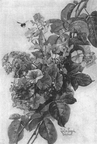 Paul De Longpre Flower Tile Mural PT22790. 24 x 32 (12) 8x8 tiles
