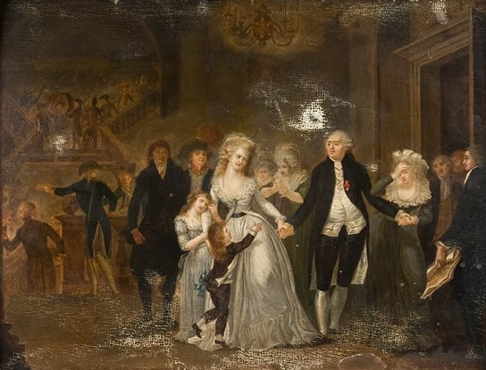 Les adieux de Louis XVI à sa famille by Jean-Jacques Hauer on artnet