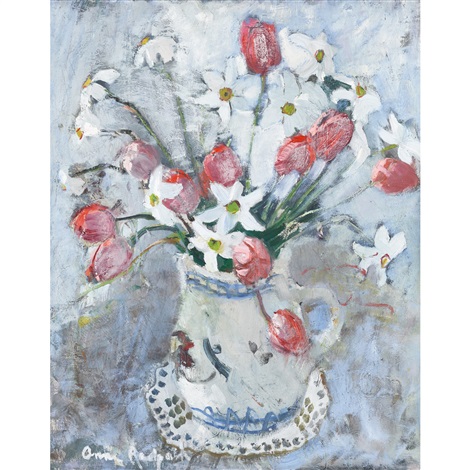 STILL LIFE - TULIPS AND LILIES by Anne Redpath on artnet