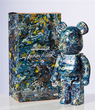 MEDICOM TOY - Jackson Pollock Studio CHROME Ver. 1000％ MEDICOM TOY BE@RBRICK Jackson Pollock Studio CHROME Ver.100