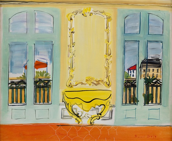 Intérieur à la console jaune by Raoul Dufy on artnet