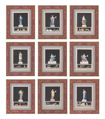 The Muses Clio Euterpe Thalia Melpomene Terpsichore Erato Urania ...