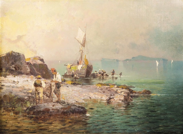 Fischer vor Capri by Franz Richard Unterberger on artnet