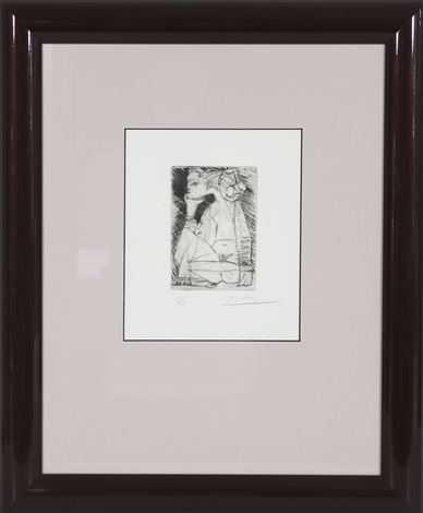Femme assise en tailleur Geneviève Laporte by Pablo Picasso