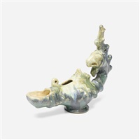 アルフレッド・ルノローAlfred Renoleau Alfred Renoleau - Large round plate with crayfish - French