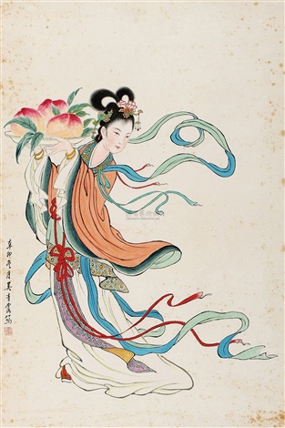 朱梅邨麻姑獻壽| Zhu Meichun, Goddess of Longevity