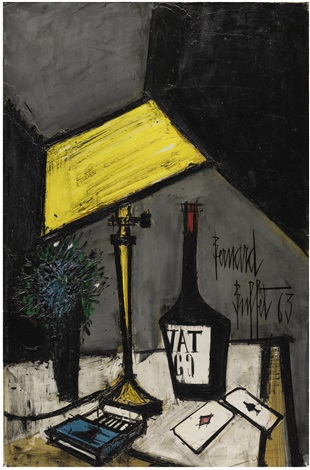 ベルナール・ビュッフェ「Nature morte a la lampe」 ベルナール・ビュッフェ「Nature morte a la lampe」