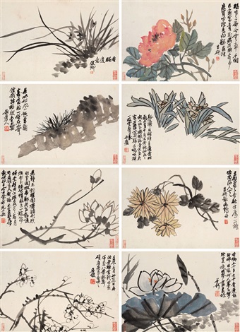 吳昌碩 花卉 吴昌硕 花卉册 by Wu Changshuo on artnet