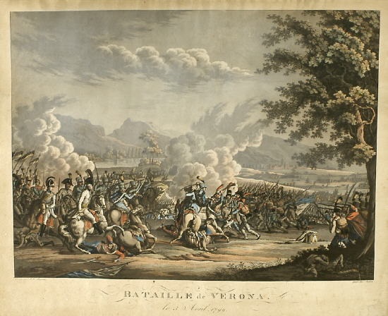 Bataille de Verona 1799 by Johann Lorenz Rugendas the Younger on