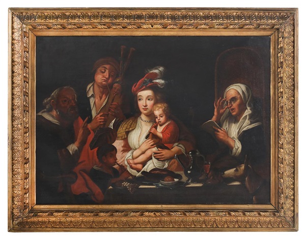 As the Old Sang, So the Young Pipe by Jacob Jordaens on