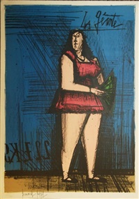 ベルナール・ビュッフェ「Combourg-Chateaubriand」