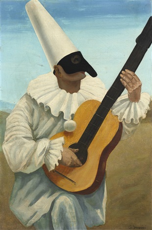 【ラッピング不可】 PULCINELLA CON Gino by GUITAR WITH PULCINELLA CHITARRA アート・デザイン・音楽