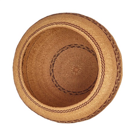 A Mary Knight Benson Pomo basket by Mary Knight Benson on