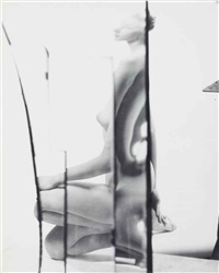 nude, broken mirror, new york by erwin blumenfeld