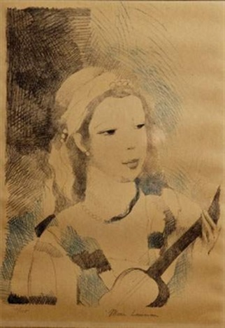 Jeune femme à la guitare by Marie Laurencin on artnet
