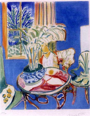 Petit interieur bleu by Henri Matisse on artnet