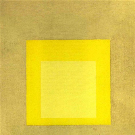 国内未入荷 Josef Albers Yellow Climate Poster JOSEF ALBERS / HOMAGE TO THE SQUARE: YELLOW CLIMATE(1961