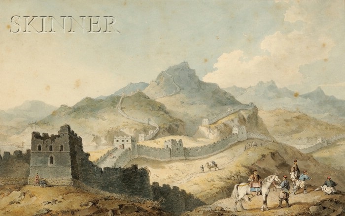A view of part of the Great Wall of China, called by the