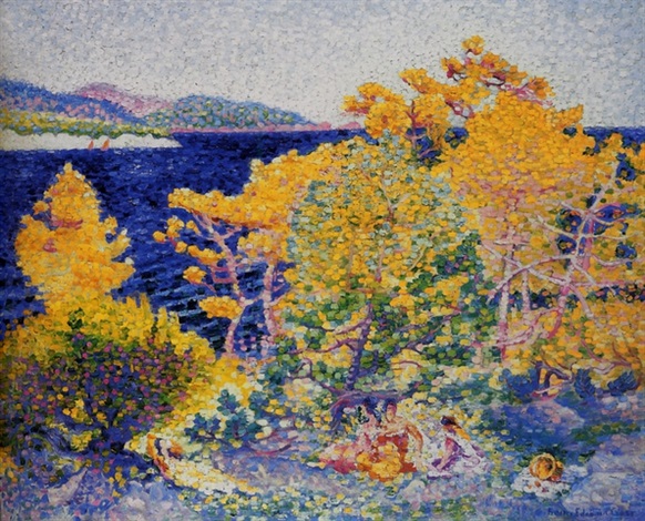 La sieste au bord de la mer by Henri-Edmond Cross on artnet